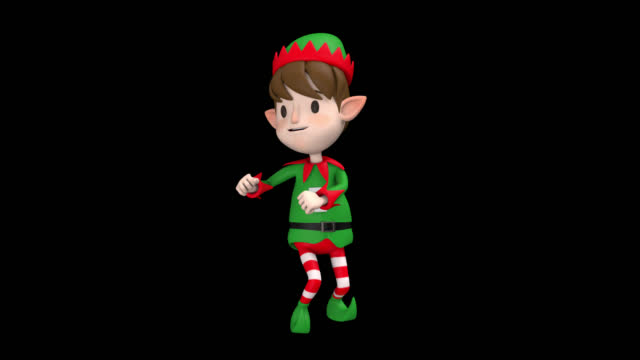 Christmas Elf Dancing Looped