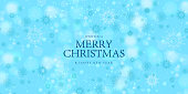 istock Christmas blue background with snowflakes 1431576407