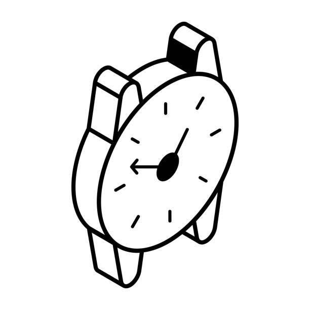 istock Trendy line icon of a wrist watch 1431585998