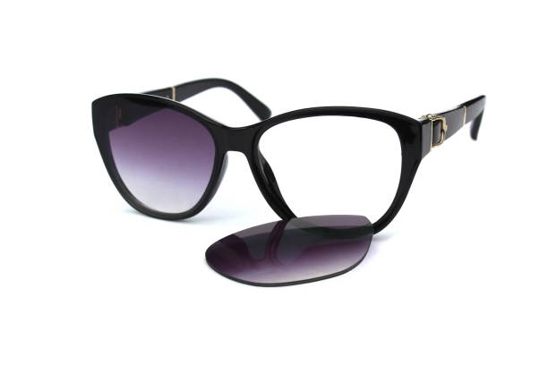 istock Broken sunglasses lie on a white isolated background. 1431594197