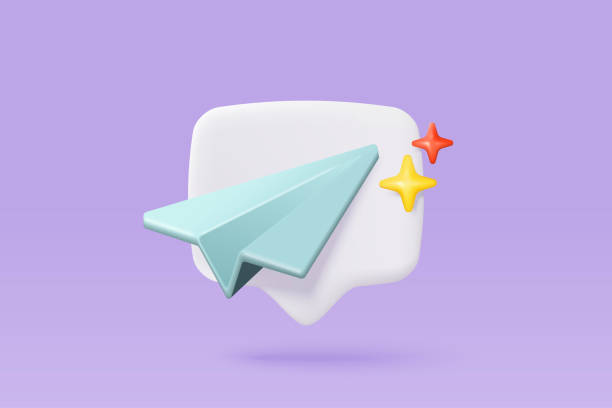 istock 3d paper plane mail icon for send new message. Minimal email sent letter to social media online marketing. Subscribe to newsletter. 3d plane flight icon vector rendering illustration 1431607948