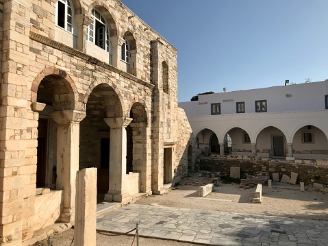 Greece- Paros - Basilica of Panaghia ÉKatontapyliani. Great Byzantine basilica