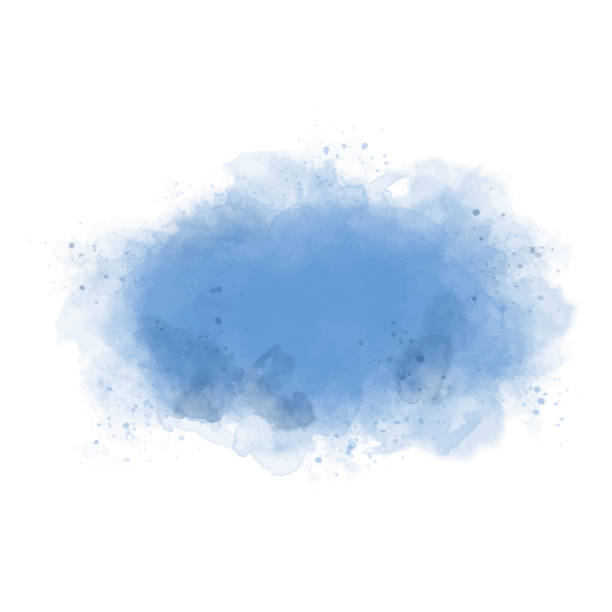 istock Blue background of stain splash watercolor stock illustration 1431615273