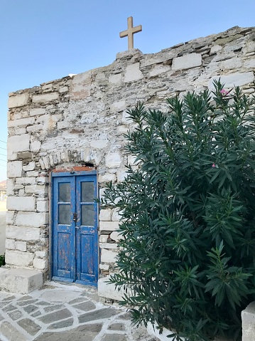 Greece- Paros - Cyclades archipelago - alley in downtown Paros