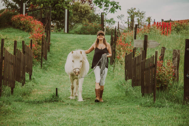 istock Woman with pony 1431637022