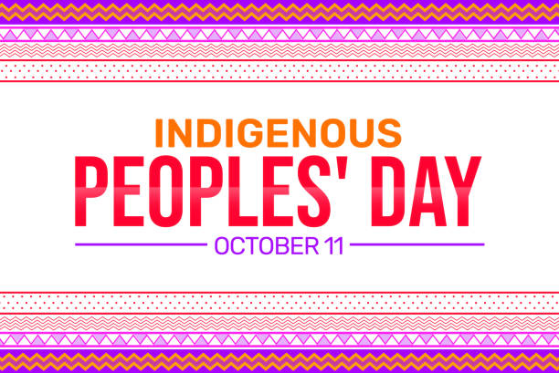 Indigenous peoples' day traditional border style colorful wallpaper. Day of Indigenous people background Indigenous peoples' day traditional border style colorful wallpaper. Day of Indigenous people indigenous peoples day stock illustrations