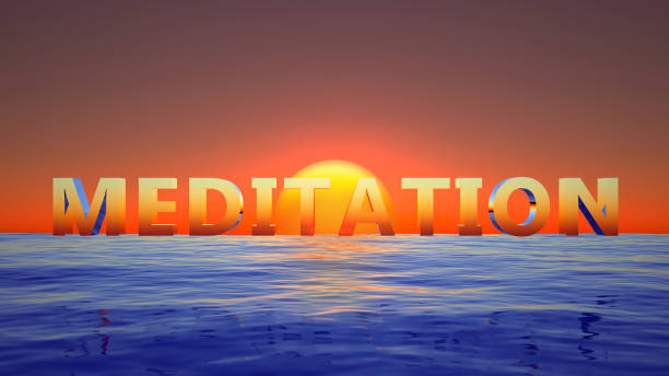 istock word meditation in the sea with birds at sunset 1431654029
