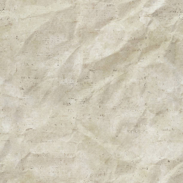 istock Newspaper seamless pattern with old vintage crumpled paper texture background 1431660952