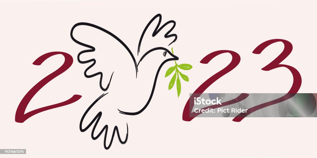 25 Aprile 2023 Che Giorno è Biglietto Di Auguri 2023 Che Simboleggia La Pace Con Il Disegno Di Una