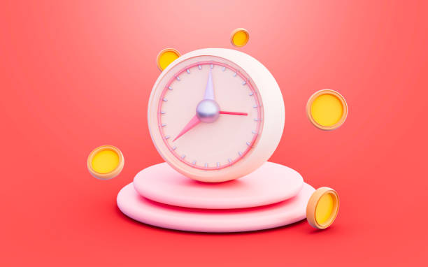 istock clock with coin sign 3d illustration concept for 1431666132