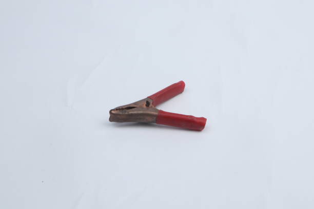 istock Battery clamps taken on a white background 1431687272