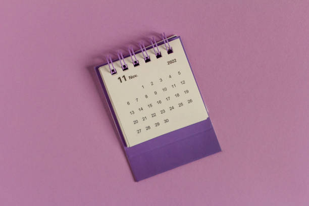 istock Hello November 2022.Desktop calendar for planning and managing each date. 1431692401