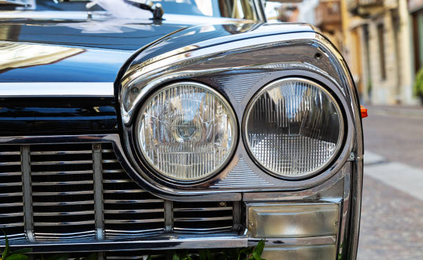 istock Detail of frontal old car 1431695278