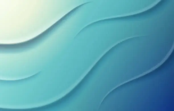 Vector illustration of Elegant diagonal wavy gradient blue color background
