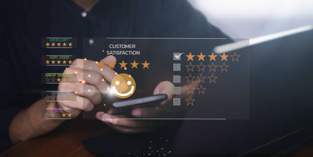 istock Customer Experience dissatisfied Concept, Unhappy Businessman Client with Sadness Emotion Face on smartphone screen, low rating, bad service dislike bad quality, Bad review, social media not good, soft focus. 1431699316