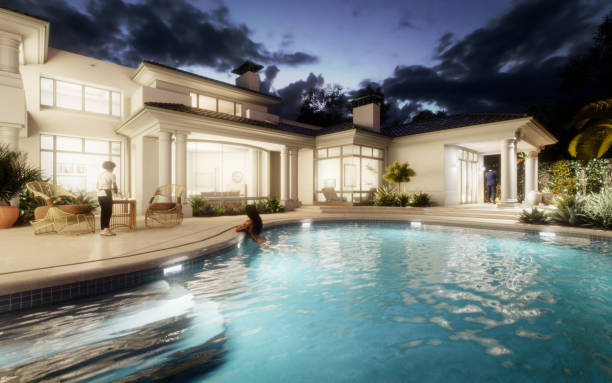 istock Exclusive Luxury Villa with Swimming Pool 1431701680