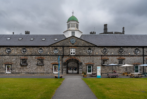 Kilkenny, Ireland - 17 August, 2022: view of the National Design and Craft Gallery building in downtown Kilkenny