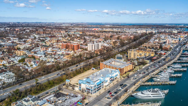 Aerial Sheepshead Bay Brooklyn
