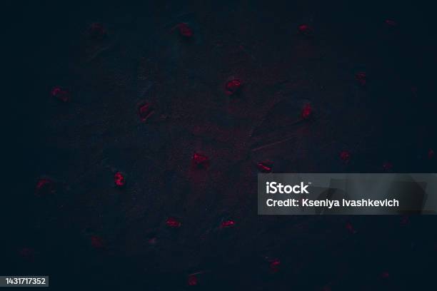 Rock Texture Dark Stone Wall Stone Background Rock Surface With Holography Nacre Wall Abstraction Paint Spots Rock Surface With Cracks Abstract Texture Stock Photo - Download Image Now