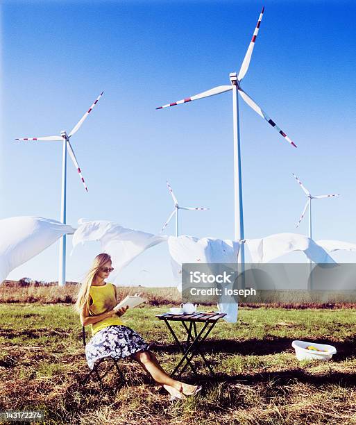 Smart Energy Stock Photo - Download Image Now - Wind Turbine, Chair, Laundry