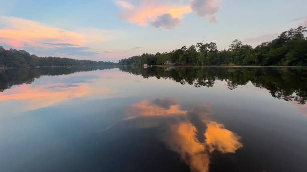 istock Beautiful lake scene just before sun set 1431734661