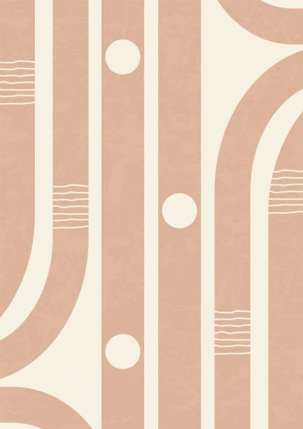 istock Poster illustration with abstract shapes in pastel colors. 1431734788