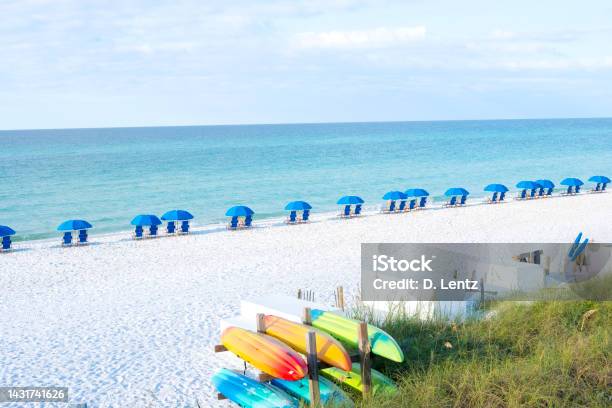 Seaside Beach Florida Stock Photo - Download Image Now - Clearwater - Florida, Beach, Beach Umbrella