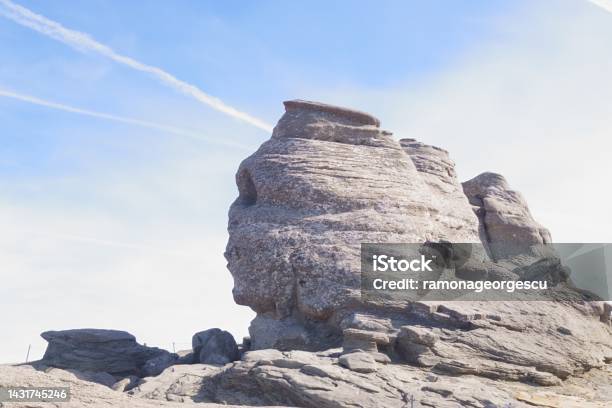 Anthropomorphic Megalith Sphinx Of Bucegi Busteni Prahova Romania Stock Photo - Download Image Now