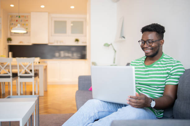 istock Young fashionable man working at home 1431745323