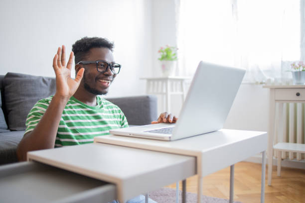 istock Young fashionable man working at home 1431745334