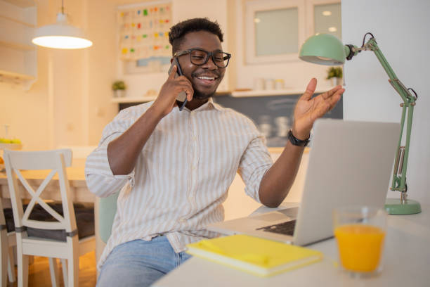 istock Young fashionable man working at home 1431745402
