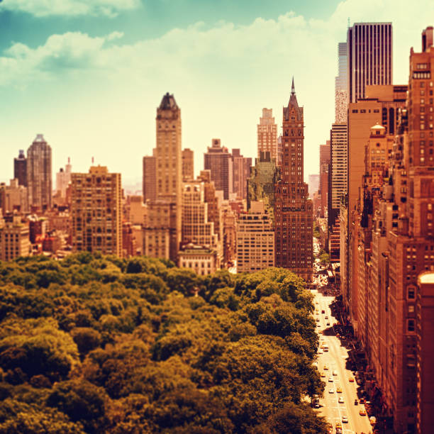New York's skyscrapers are vertical architectural structures of great impact, characterized by a modern design and a notable height