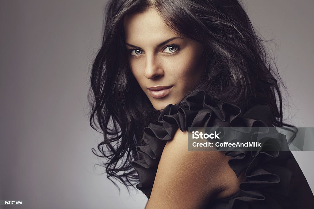 Mulher bonita - Foto de stock de Cabelo Preto royalty-free