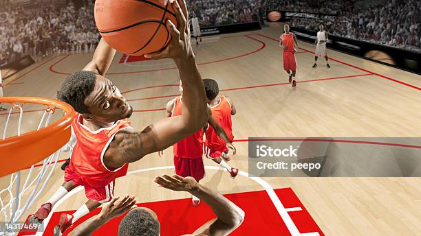 Basquetebol Herói Funciona O Inverter Encestar - Fotografias de stock e mais imagens de Basquetebol - Basquetebol, Bola de Basquetebol, Afundanço