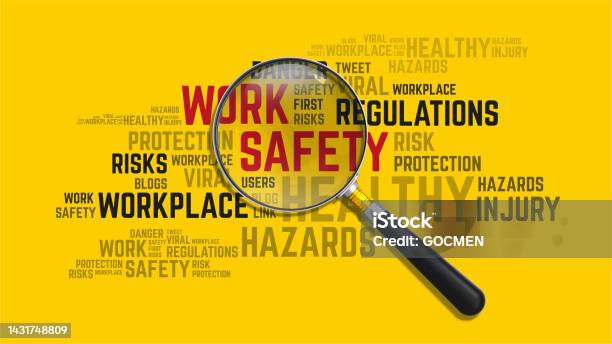 Work Safety Concept Stock Photo - Download Image Now - Occupational Safety And Health, Safety, Education Training Class