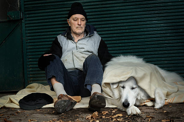 istock Homeless man with his dog 143174900