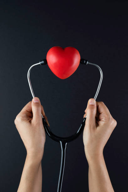 Heart shape with stethoscope.