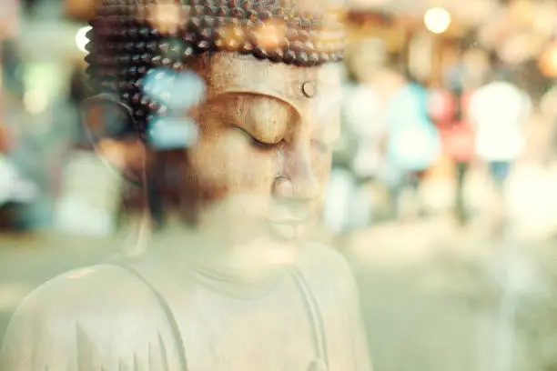 Photo of Close-up of a Buddha statue (Sri Lanka)