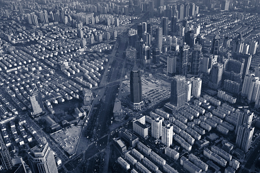 aerial cityscape