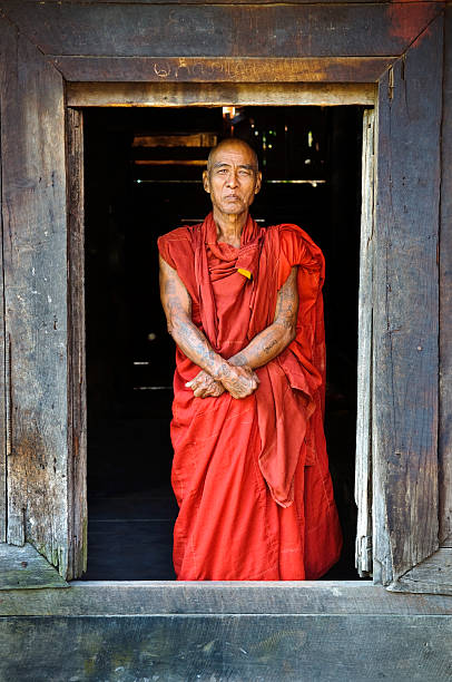 istock Burmese Buddhist monk in Mandalay, Myanmar 143175071