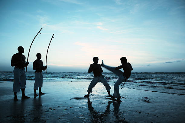 capoeira - horizon over land sports and fitness nature wave foto e immagini stock
