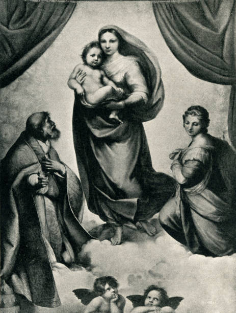 Madonna Di San Sisto by Raphael Dresden Gallery
The Sistine Madonna, aka Madonna di San Sisto, is by Italian artist Raphael. The painting was commissioned in 1512 by Pope Julius sistine madonna stock illustrations