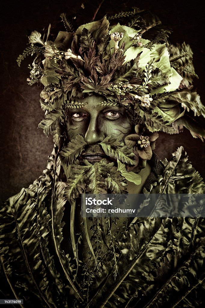 Green uomo - Foto stock royalty-free di Adulto