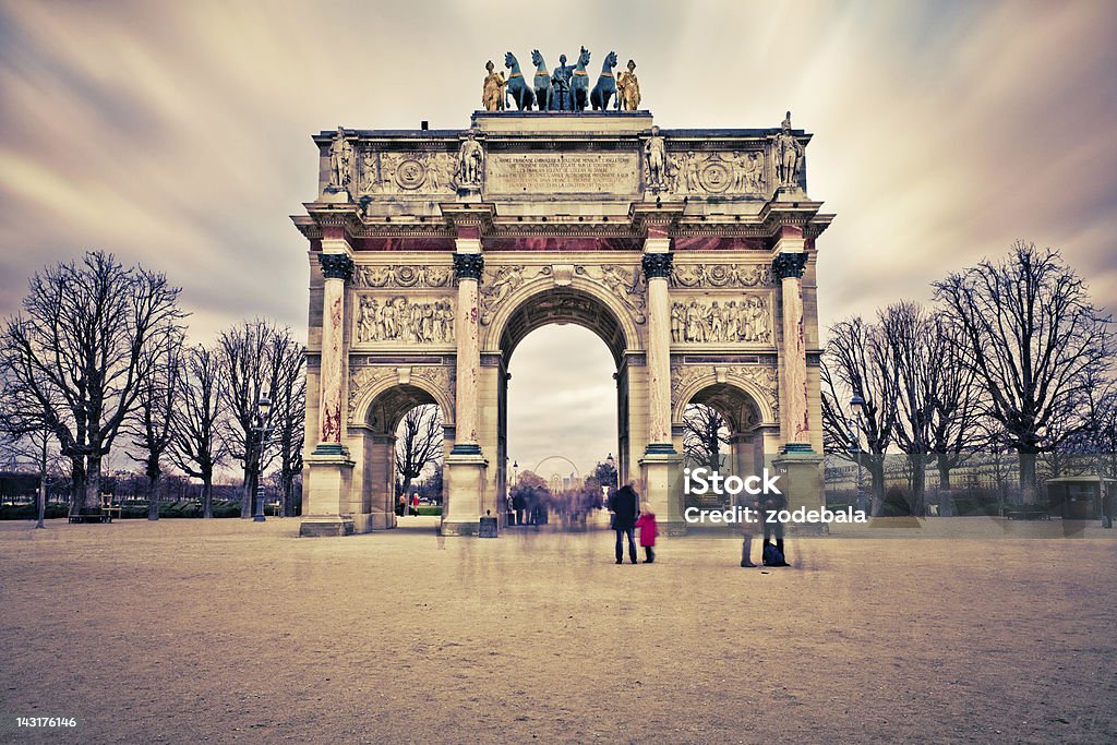 Arco do Triunfo du Carrousel, Paris referência - Royalty-free Paris - França Foto de stock