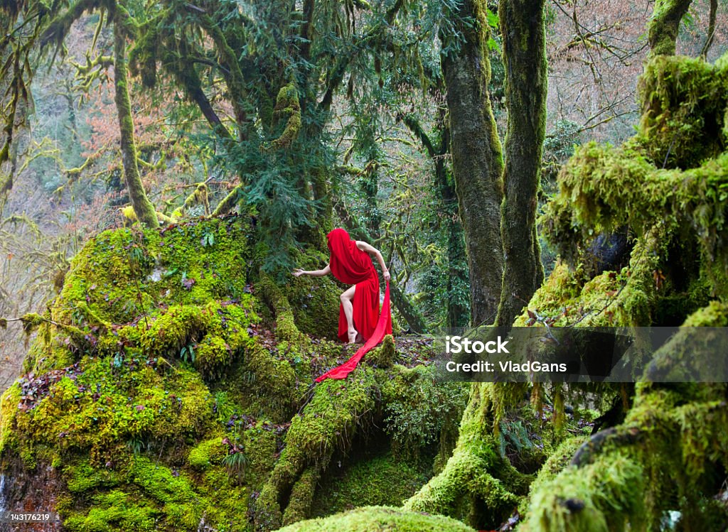 Garota perfeito torso em vestido vermelho - Foto de stock de Dia das Bruxas royalty-free