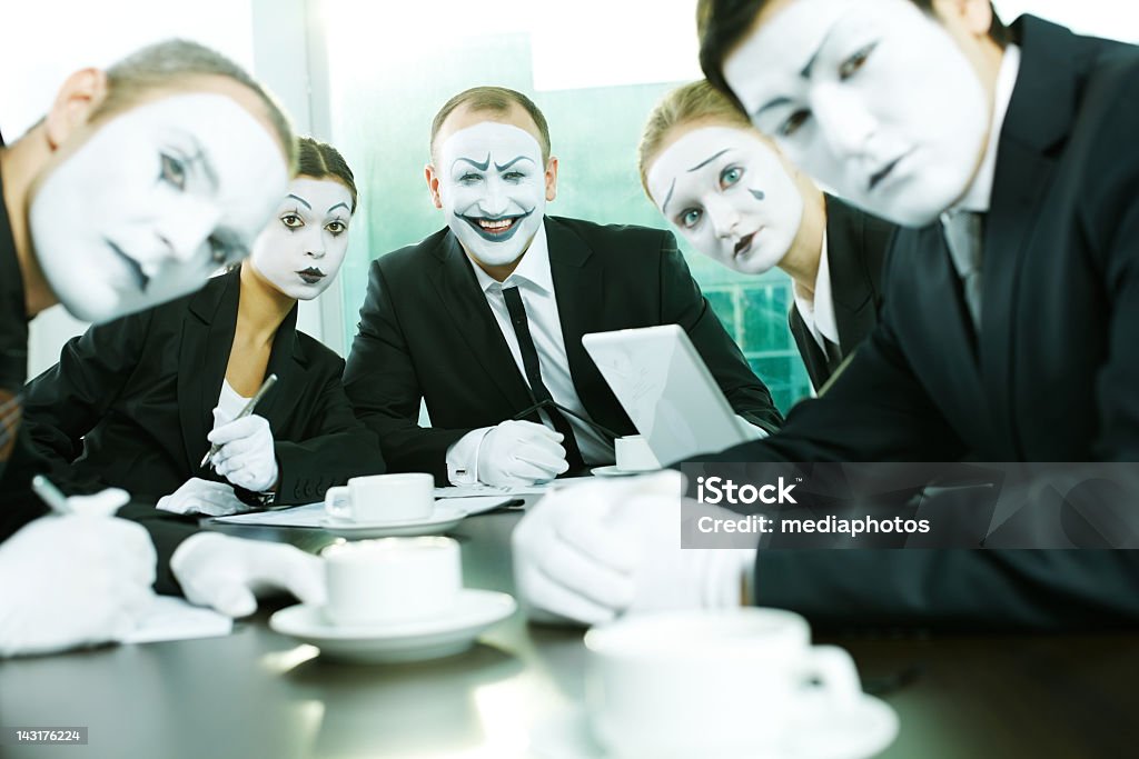 Visage de bureau - Photo de Mime libre de droits