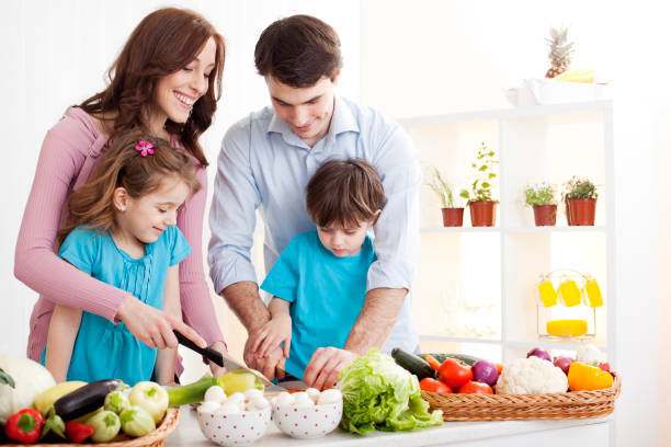 istock Family cooking together 143176274