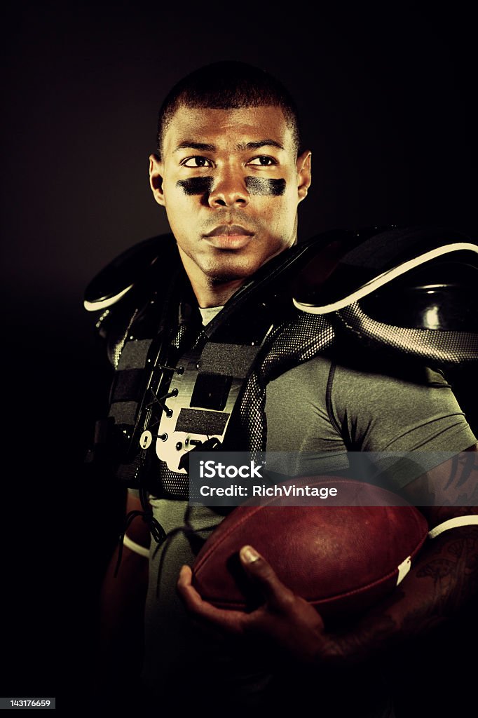 Giocatore di Football americano - Foto stock royalty-free di Close-up