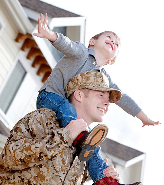 istock U S Marine Corps Soldier & Son Outdoor 143176733