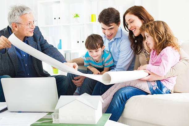 istock Family Meeting With Architect. 143176769